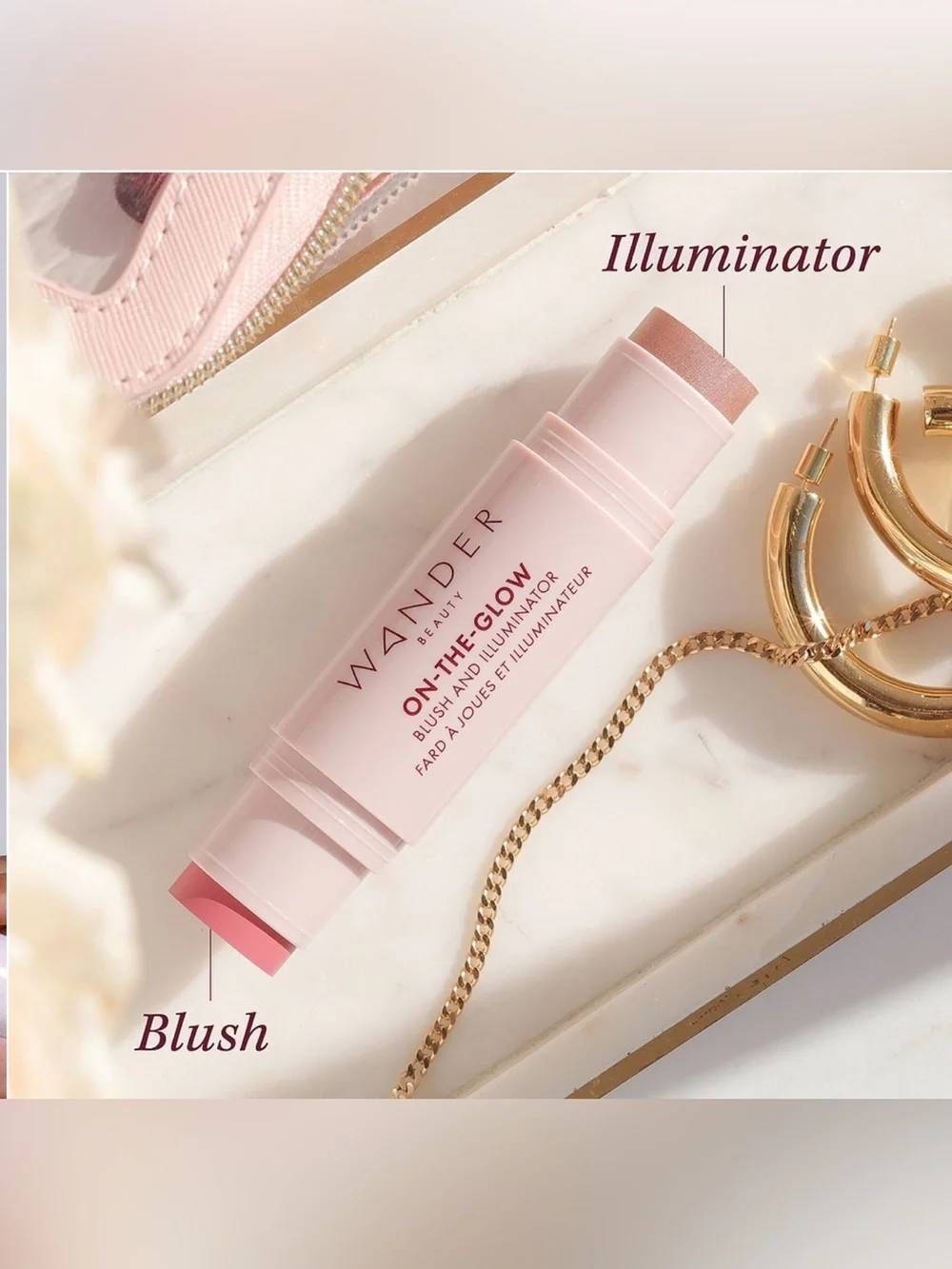 Wander Beauty Cream Blush & Illuminator Stick — Dusk/ Nude Glow